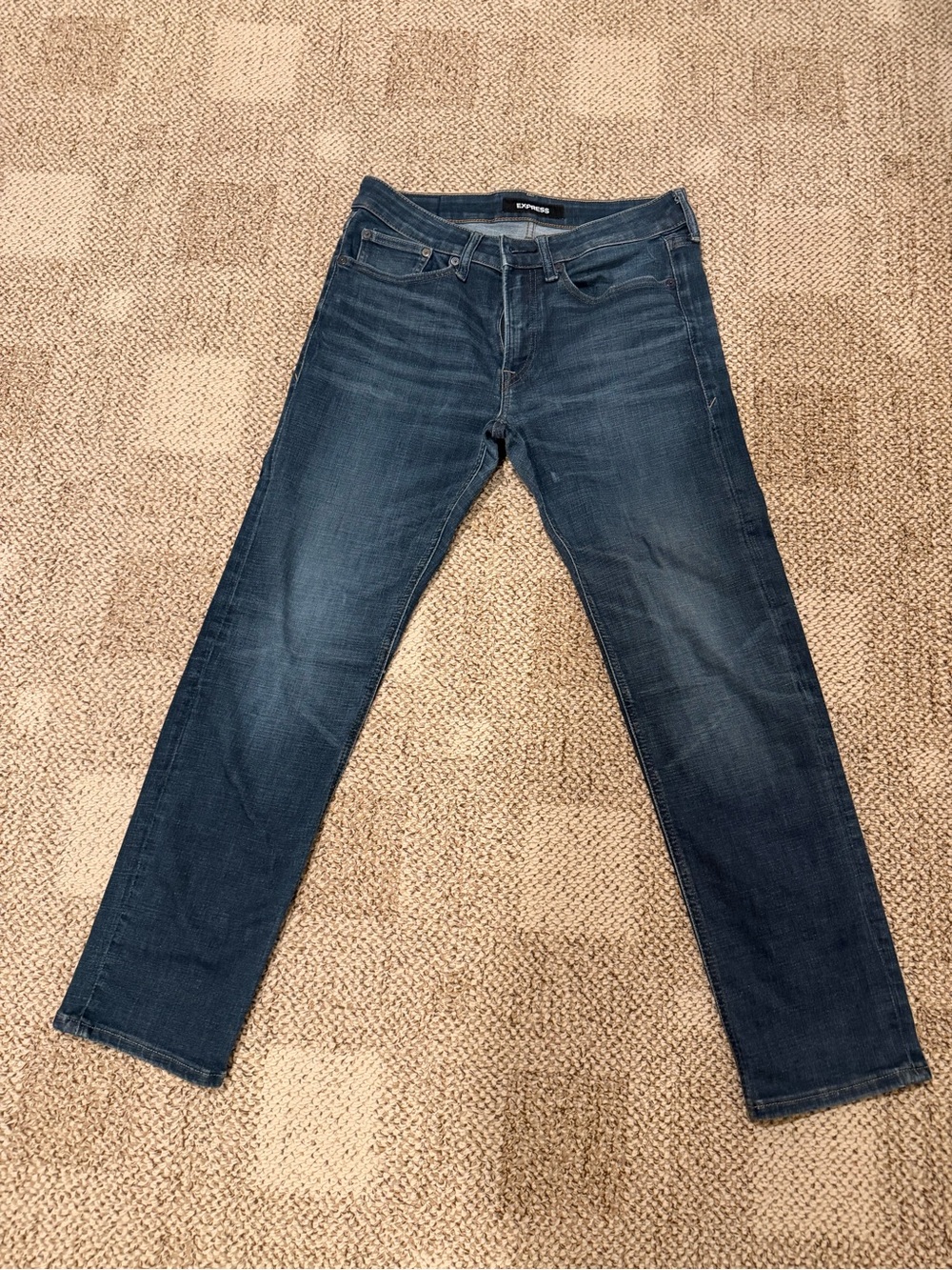 Express Men’s Indigo Slim Straight Jeans